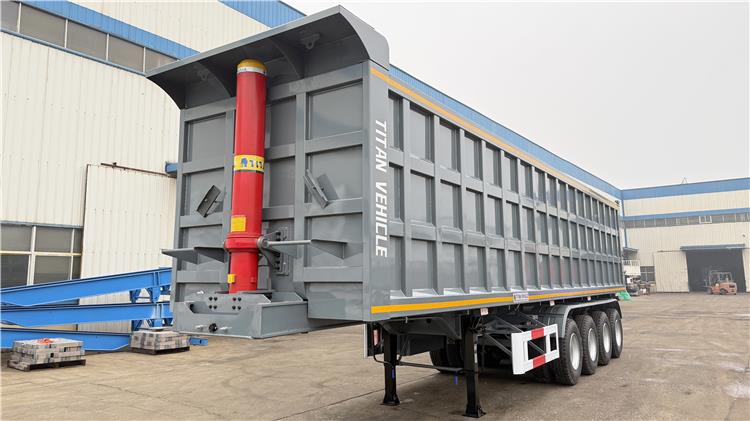 4 Axle 80 Ton End Dump Semi Trailers for Sale in Jamaica