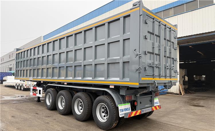 4 Axle 80 Ton End Dump Semi Trailers for Sale in Jamaica