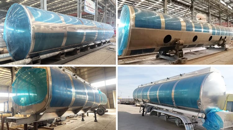 45000 Liters Aluminum Fuel Tanker Semi Trailer for Sale in Jamaica