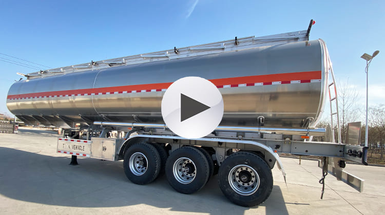 45000 Liters Aluminum Fuel Tanker Semi Trailer for Sale in Jamaica