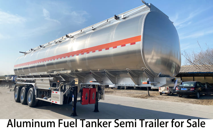 45000 Liters Aluminum Fuel Tanker Semi Trailer for Sale in Jamaica