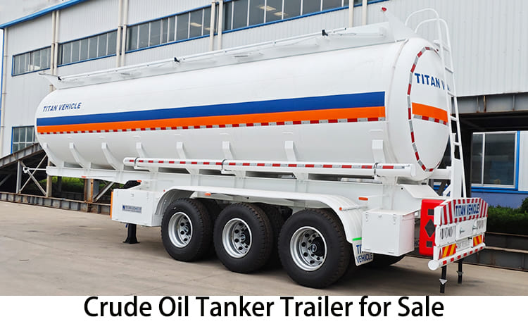 Tri Axle 42000 Liters Crude Oil Tanker Trailer for Sale in Jamaica