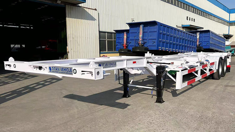 2 Axle 40Ft Intermodal Container Chassis Trailers for Sale in Jamaica