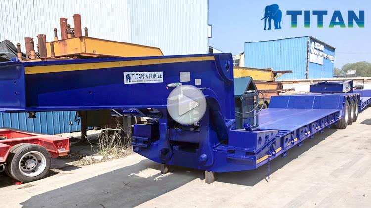 4 Axle 100 Ton Lowbed Trailer Truck for Sale in Jamaica
