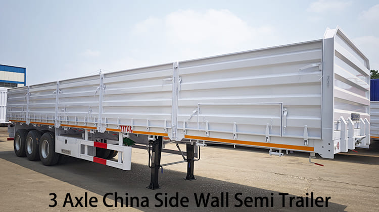 3 Axle China Side Wall Semi Trailer for Sale in Jamaica