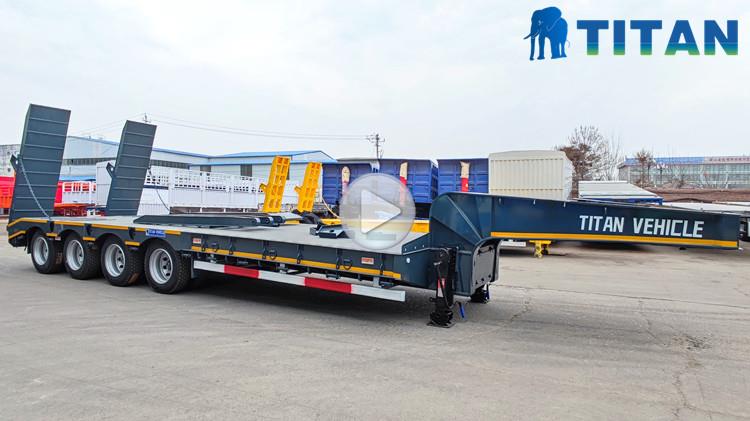 4 Axle 100 Ton Lowbed Trailer Truck for Sale in Jamaica