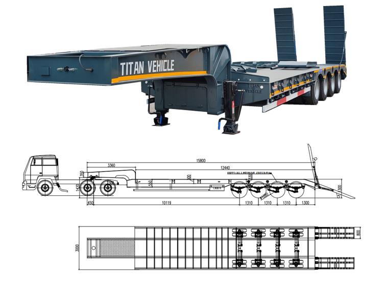 4 Axle Semi Low Loader Trailer for Sale in Jamaica