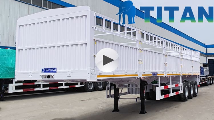 3 Axle Fence Cargo Semi Trailer for Sale in Tanzania