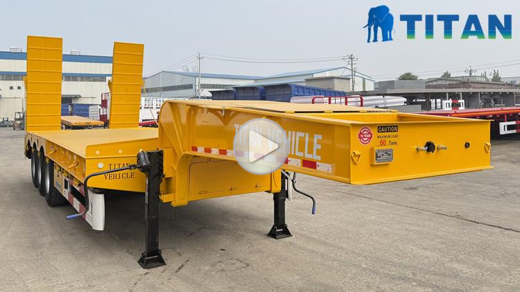 4 Axle 100 Ton Lowbed Trailer Truck for Sale in Jamaica