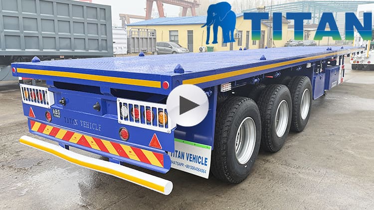 3 Axle Flatbed Semi Truck Trailer for Sale in Zimbabwe