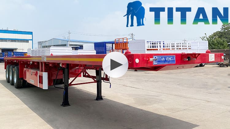 40 Ft Heavy Duty Flatbed Trailer | Flat Bed Trailer Price for Sale in Zimbabwe