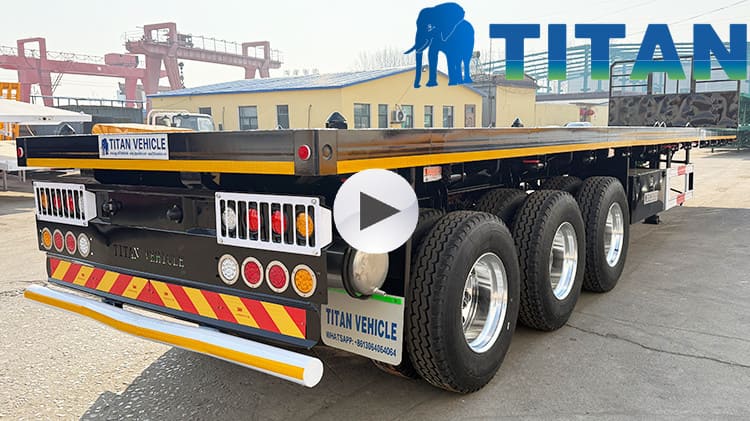 Tri Axle Flatbed Trailer for Sale in Zimbabwe