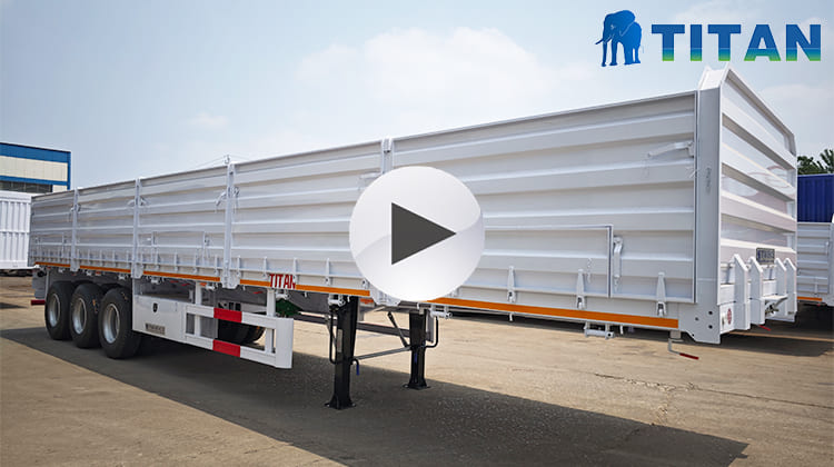 Tri Axle Dropside Semi Grain Trailer for Sale in Zimbabwe 
