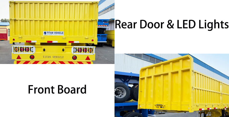 Bulk Cargo Sideboard Sidewall Semi Trailer Price for Sale in Zimbabwe
