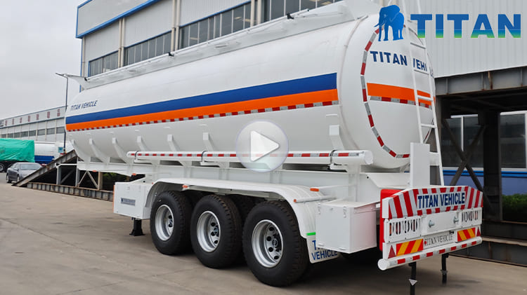 Oil Petrol Tanker Trailers Carbon Steel for sale in Tanzania