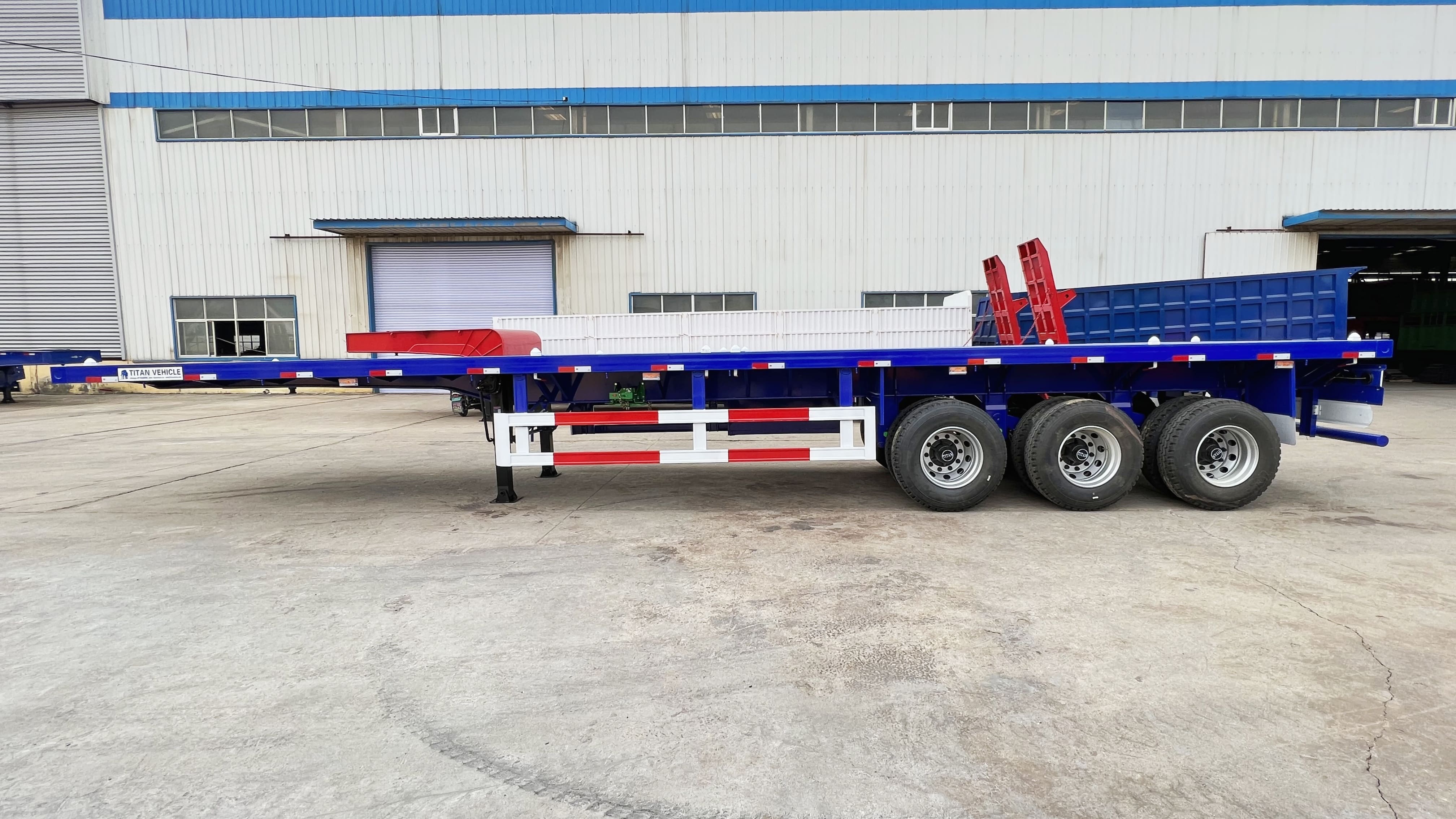 40 Ft Flatbed Trailer for Sale | China Flatbed Trailer Manufacturers in Tanzania