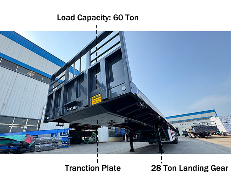 40 ft Tri Axle Flatbed Trailer for sale Prices in Cabinda Angola