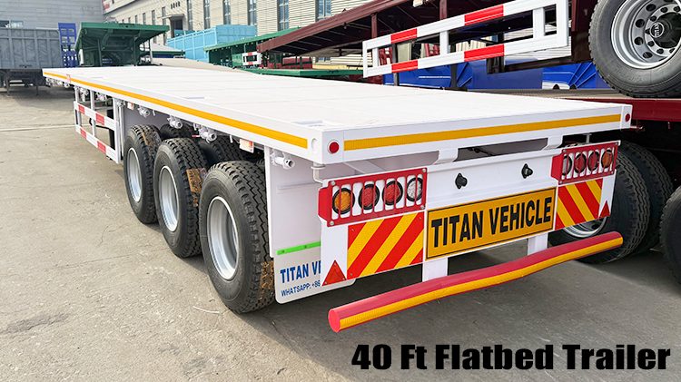 40 Foot Heavy Duty Semi Flatbed Trailers for Sale Price in Guyana