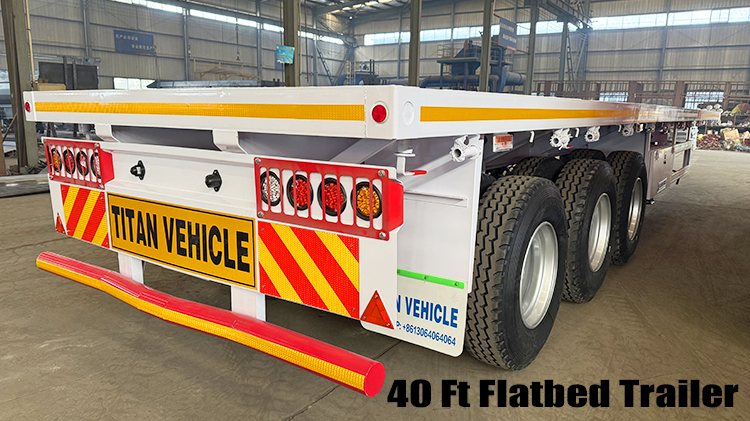 40 Foot Heavy Duty Semi Flatbed Trailers for Sale Price in Guyana
