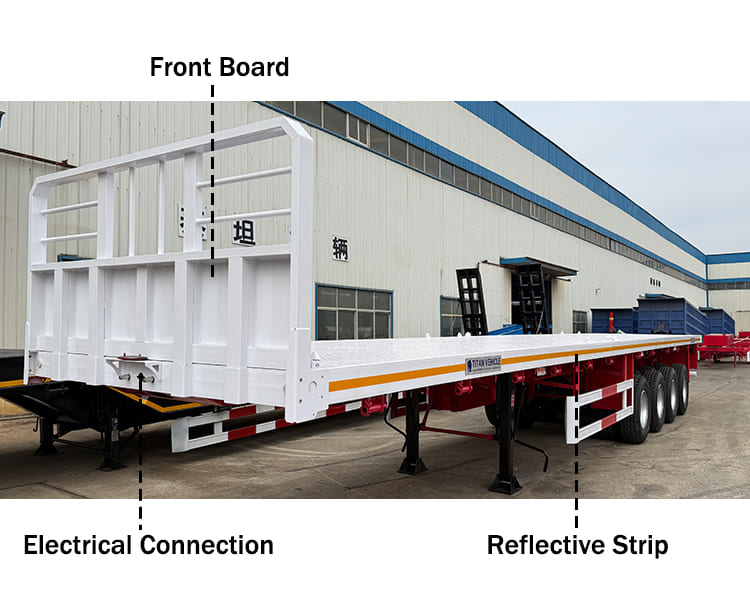 4 Axle Flatbed Semi Trailer for Sale Manufacturers in Kenya Mombasa