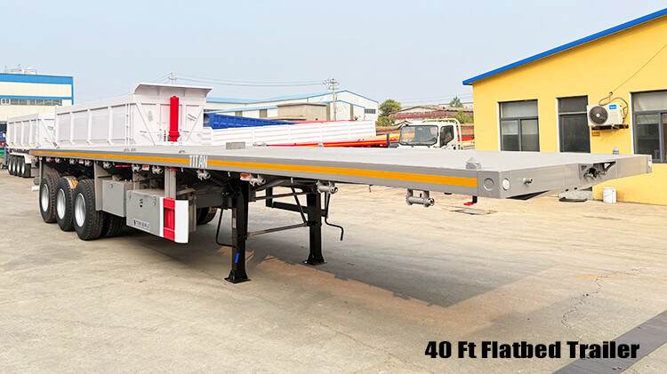 3 Axle 40ft Semi Flat Bed Trailers for Sale Near Me in Guyana
