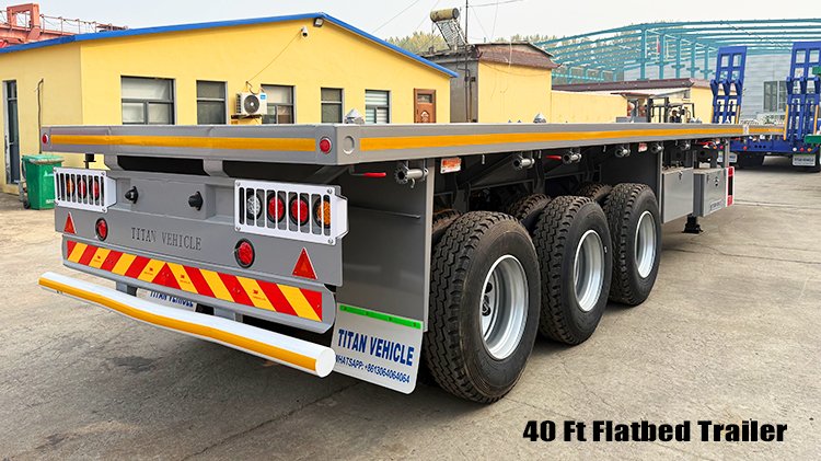 3 Axle 40ft Semi Flat Bed Trailers for Sale Near Me in Guyana