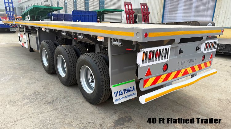 3 Axle 40ft Semi Flat Bed Trailers for Sale Near Me in Guyana