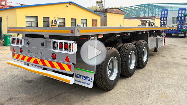 3 Axle 40ft Semi Flat Bed Trailers for Sale Near Me in Guyana
