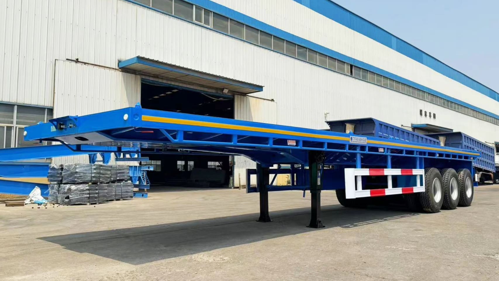 40 Feet 3 Axle Flatbed Trailer for Sale in Namibia luderitz