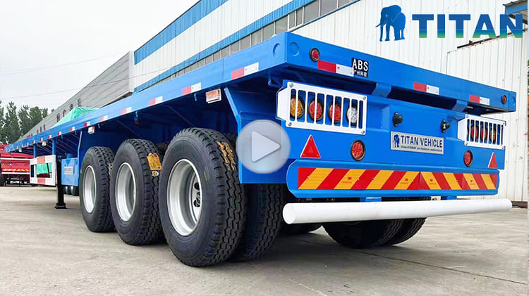 40 Foot Flatbed Semi Trailer for Sale | China Tri-Axle Semi Trailer near me