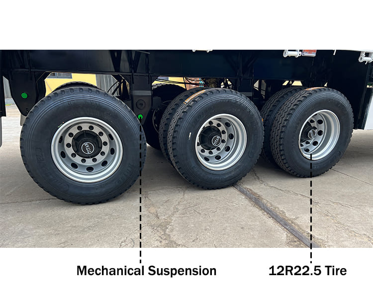 Tri Axle Flat Deck Trailers for Sale | 40 Foot Flatbed Semi Trailer in Algeria