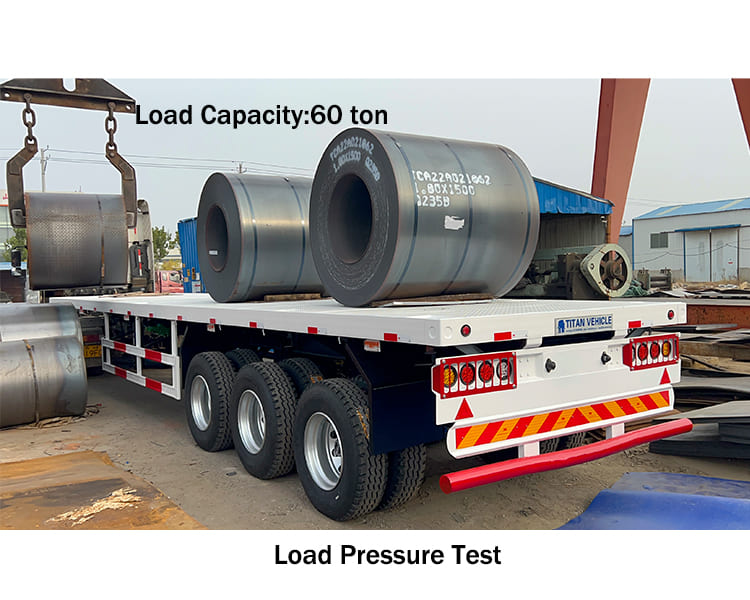 Tri Axle Flat Deck Trailers for Sale | 40 Foot Flatbed Semi Trailer in Algeria