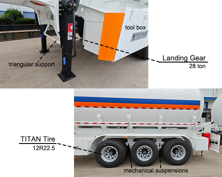 Oil Petrol Tanker Trailers Carbon Steel for sale in Tanzania