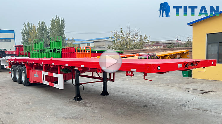 40 Foot Semi Truck Flatbed Trailer for Sale in Rwanda Kigali