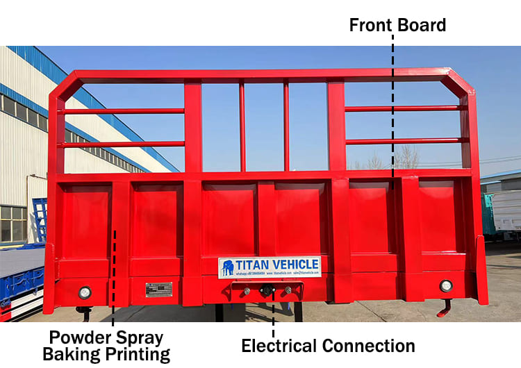 Tri Axle 40Ft Flatbed Container Trailer Price in Morocco Agadir