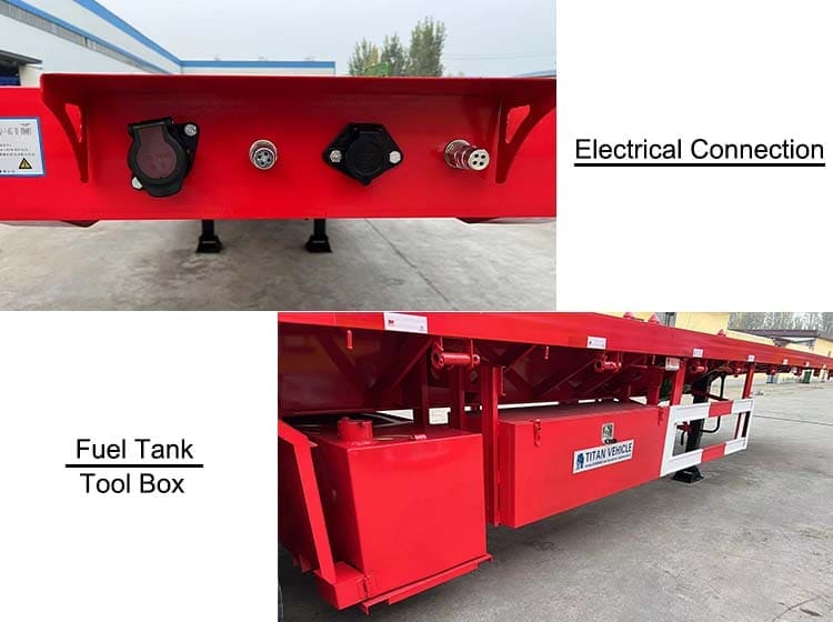 40 Flatbed Container Carrier Trailer for Sale in Dakar Senegal