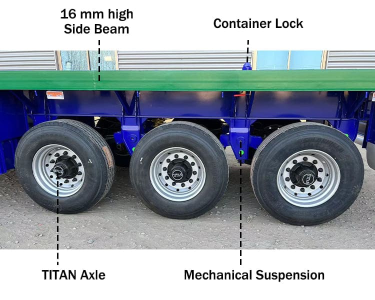 40Ft 3 Axle Semi Flatbed Trailers for Sale near me in Botswana