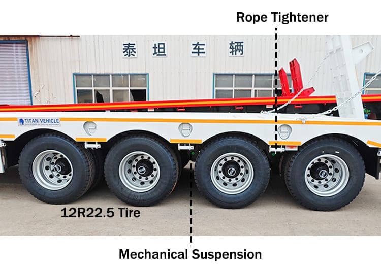 4 Axle Low Loader Trailer for Sale | 100 ton Semi Low Loader Trailer near me