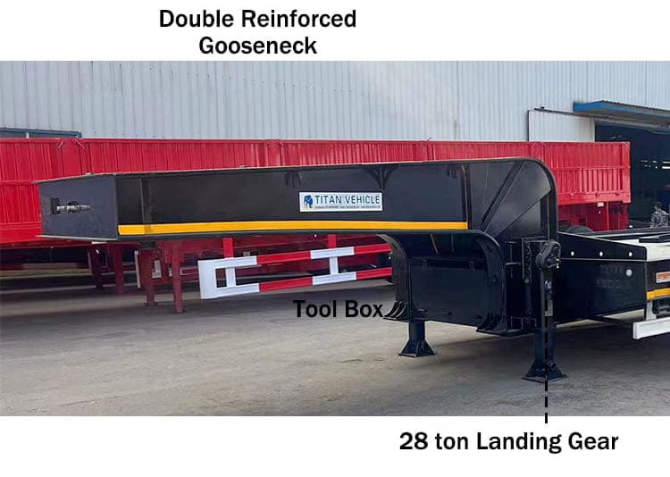 40 Feet Low Bed Trailer Truck manufacturers near me in Tanzania
