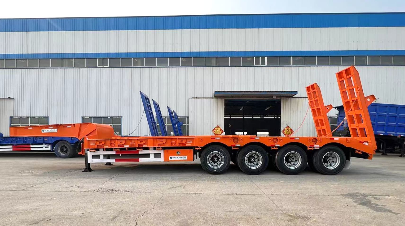 4 Axle 100T Lowbed for Sale in Rades Tunisia