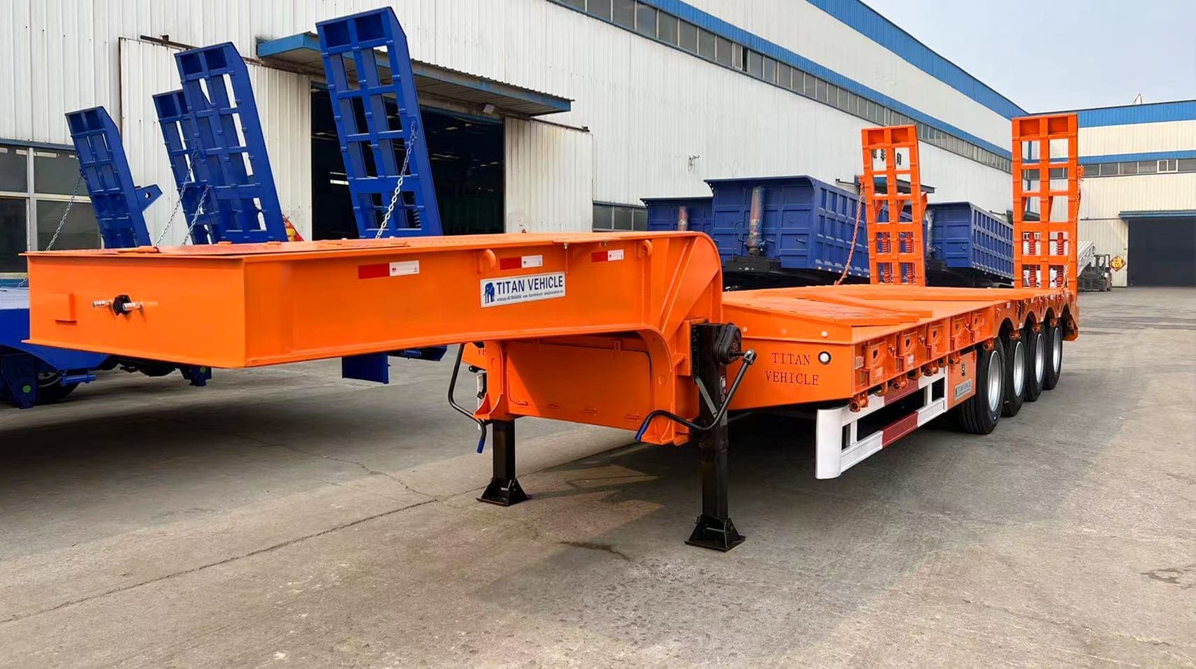 4 Axle 100T Lowbed for Sale in Rades Tunisia