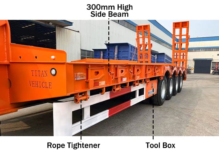 4 Axle 100T Lowbed for Sale in Rades Tunisia