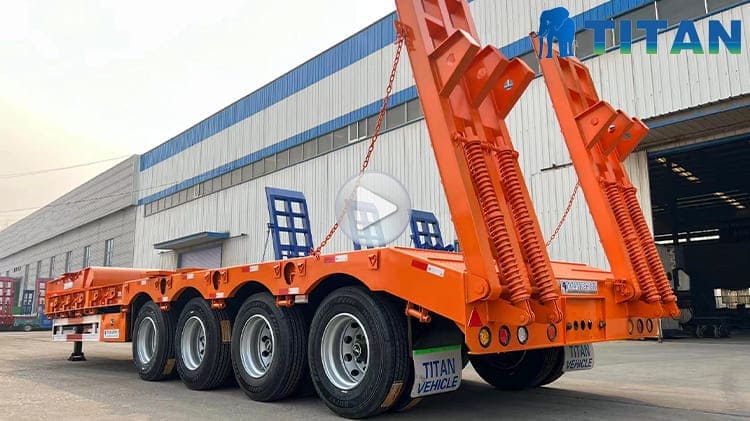 4 Axle 100T Lowbed for Sale in Rades Tunisia