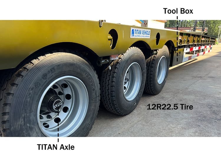 Drop Deck Trailer | 50 Tons Low Bed Loader Trailers Sale in Guam