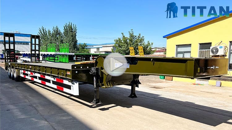 Drop Deck Trailer | 50 Tons Low Bed Loader Trailers Sale in Guam