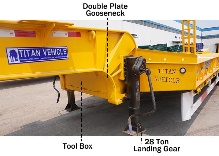 Low Bed Trailer for Sale | Low Low Bed container trailer in Ghana