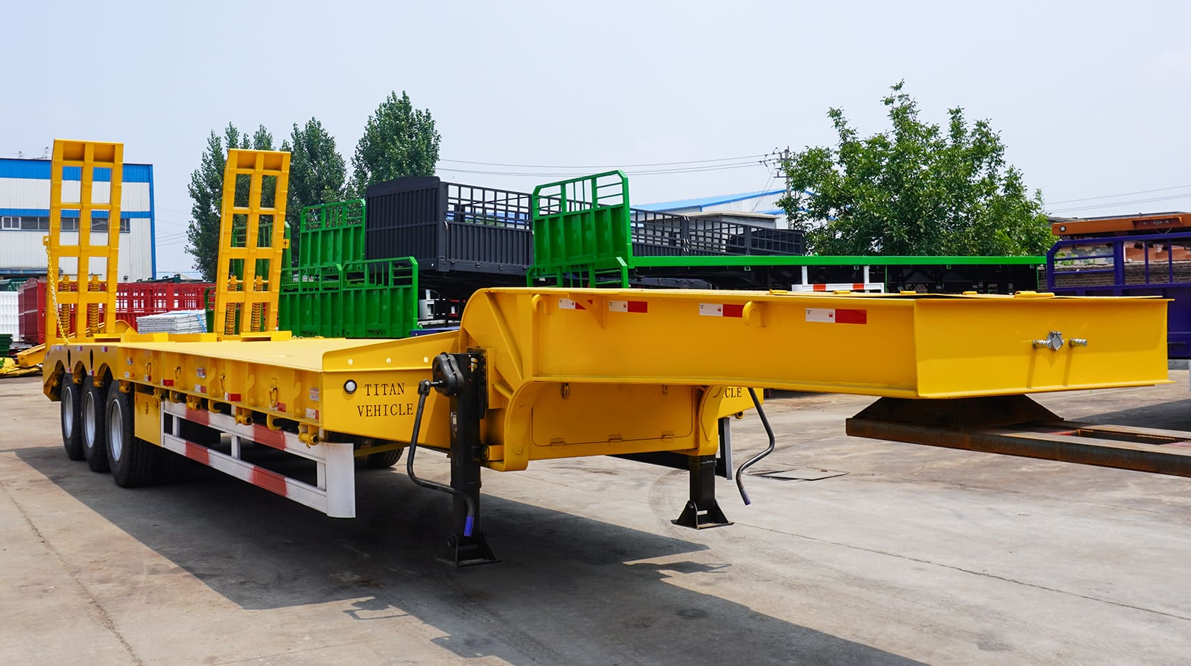 Low Bed Trailer for Sale | Low Low Bed container trailer in Ghana
