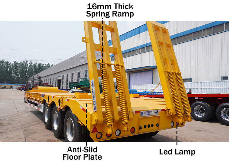 Low Bed Trailer for Sale | Low Low Bed container trailer in Ghana