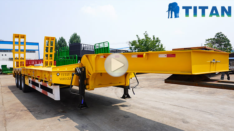 Low Bed Trailer for Sale | Low Low Bed container trailer in Ghana  