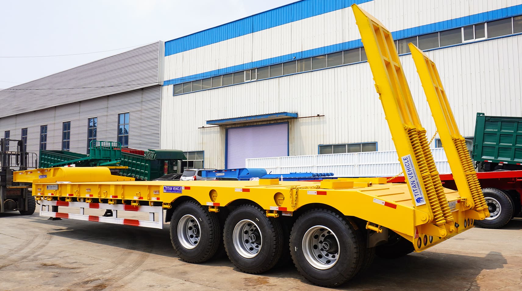 Low Bed Trailer for Sale | Low Low Bed container trailer in Ghana